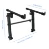 The Second Layer of The Circular Tube Keyboard Stand Features a Removable Piano Support That Is Adjustable in Height And Width.