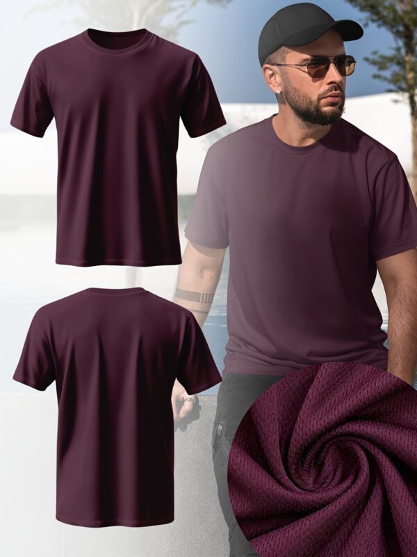 10-Pack Men's Basic Mesh Fitness T-Shirts-Quick-Dry Sports Short Sleeve Tops, ideal for daily casual wear and workout sessions. Features breathable moisture-wicking fabric for ultimate comfort. Makes an excellent gift choice.