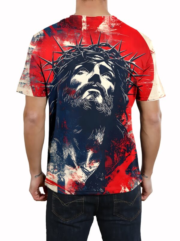 Adult T-Shirt Featuring a 3D Digital Print of a Sharp Guy Design, Comfortable Stretchy Round Neck Short Sleeve T-Shirt, Regular Fit for Spring, Summer, And Autumn.