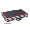 Aluminum Equipment Box In Toolbox Design, Portable And Spacious Mechanical Toolbox, Hard Case Measuring 58x32x8.5cm In A Rectangular Shape.