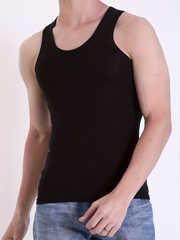 product-fancy-b44536e4-ad1a-412d-96bc-a3288656f083 11pcs Men's Quick-Dry Breathable Workout Tank Tops - Moisture-Wicking 100% Polyester Athletic Shirts, Slim Fit Sleeveless Tops for Gym, Running & Summer Casual Wear (11 Solid Colors), Gym Clothes