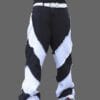 product-fancy-b99ee981-aa80-4eb0-ad96-75b8c7a52504 Men'S Black and White Color Block Cargo Pants, Loose Fit Wide Leg Jeans with Raw Wash Detail, Street Style Non-Stretch Denim for All Seasons, Casual Wear Pants | Streetwear Pants | Denim Fabric