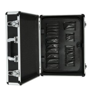 Practical Aluminum Alloy Toolbox, Portable Carrying Case with Rounded Silvery Frame for Tools and Documents, Large Capacity Storage with Built-in Sponge for DIY Organization