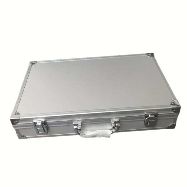 Heavy-Duty Aluminum Toolbox with Secure Latches - Compact Portable Storage Case for Home, Garage, Workshop, or Office - Durable Organizer for Tools, Documents, and Small Items - Ideal for Professionals and DIY Enthusiasts, Tool Organizer Storage, Professional Appearance, Sturdy Construction, Document Briefcase, Sleek Design, Highquality Build, Home Organizers, Workshop Organization, Modern Organizer, Reinforced Construction