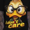 1pc Men's 3D Digital Print Yellow Duck with Glasses Graphic T-Shirt, Comfortable Round Neck Short Sleeve Tee, Regular Fit for Spring, Summer & Fall, Duck T Shirt