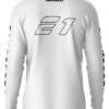 Men's High-Stretch Long Sleeve Round Neck T-Shirt with Racing Print, Fitness and Sports Fashion, Polyester and Spandex Blend