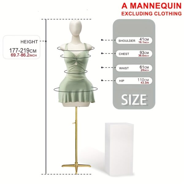 2025 new clothing female mannequin torso skirt underwear display, with head can perform needle dummy, including an adjustable base