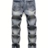 product-fancy-c8e97e1d-da7f-4830-8b1d-ed3dc912387a Men's Y2K Extreme Graphic Jeans - TikTok Viral Wolf & Flame Pants with REVENGE Text, Distressed Denim Hip Hop Goth Punk Style, Straight Leg Streetwear for Concerts & Nightlife (All-Season Fit), Urban Fashion, Edgy Design, Durable Fabric, Statement Piece, Alternative Fashion