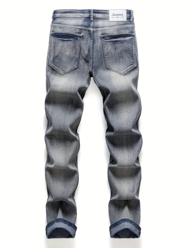 product-fancy-c8e97e1d-da7f-4830-8b1d-ed3dc912387a Men's Y2K Extreme Graphic Jeans - TikTok Viral Wolf & Flame Pants with REVENGE Text, Distressed Denim Hip Hop Goth Punk Style, Straight Leg Streetwear for Concerts & Nightlife (All-Season Fit), Urban Fashion, Edgy Design, Durable Fabric, Statement Piece, Alternative Fashion