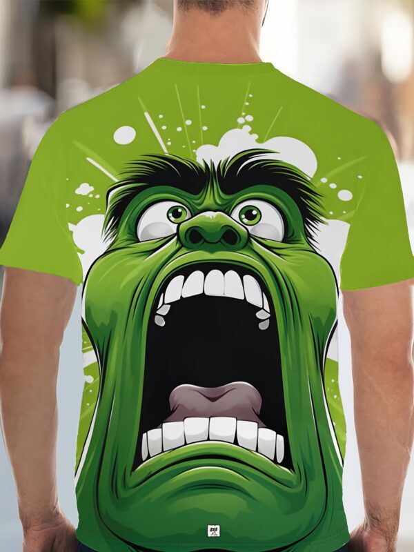 product-fancy-c9cc84c1-d1b6-4367-9206-57474808fcf6 Marvel Series Green Giant Material Men'S New Sports Suit T-shirt and Shorts Two-piece Set, Suitable for Sports, Casual Wear, Running, Fitness, Beach Vacation, Breathable and Sweat-Absorbent Comfort, Sweat-Resistant