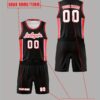 2025 Basketball vest sports suit Men's customized name and number adult jersey new student competition team training sports uniforms comfortable breathable heat dissipation quick-drying perspiration two-piece top and bottom