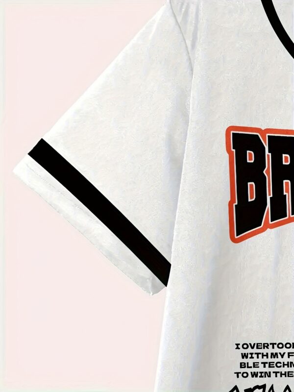 Street Style Men's Summer New Arrival Fashion Casual Short Sleeve Top with 3D Print, 100% Polyester Breathable Mesh Basketball Jersey Sportswear Daily Fashion Leisure Shirt Round Neck Pullover T-Shirt