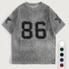 product-fancy-ce9b5045-8dce-4e82-8776-08f03129f272 Men'S Summer Color-Blocked Hollow Star Pattern Street Casual Knitted Jersey