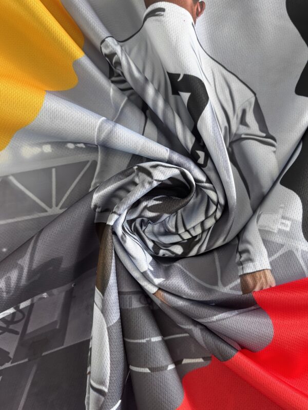 Men's Soccer Jersey with Number 7 Design - Moisture-Wicking Athletic Shirt, Yellow to Black Ombre Gradient, Slim Fit Training Top for Matches, Gym, Casual Wear - Lightweight Breathable Football Apparel for Adults & Teens, Soccer Clothes