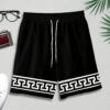 Summer New Men'S Casual Short Sleeve Shirt and Shorts Set, Beach Vacation Style Creative Print Shirt Men'S Wear