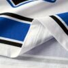 Men'S #66 3D Printed Hockey Jersey - White with Blue Accents, Short Sleeve, Round Neck, Polyester, Casual Sports Shirt, Perfect for Fans and Players, Fan Merchandise | Sporty Casual Shirt | Durable Fabric, Hockey Jersey