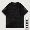 product-fancy-f1e9666e-fdcd-46d1-9c66-7305c277f15d Men'S Summer Color-Blocked Hollow Star Pattern Street Casual Knitted Jersey