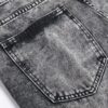 product-fancy-f5a00dcb-a277-4458-bf15-cd58850cde95 Men'S Black Distressed Faux Denim in European And American Style with Full Rips for Instagram.