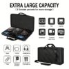 Portable Black EVA Storage Case for Pioneer DDJ RX2 & RX3 DJ Controllers - Durable Transport Organizer with Foam Insert for Easy Protection, Compact Design for On-the-Go DJs, Controller Transport Case | Sleek Black Case | EVA Foam Case