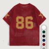 product-fancy-f7e3d585-d112-41ef-b220-5d68adf92685 Men'S Summer Color-Blocked Hollow Star Pattern Street Casual Knitted Jersey