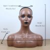 Realistic Mannequin Head with Shoulders for Wigs Hats Scarves Pendants Fashion Glasses Headphones Masks Display, Head Mannequin with Stand, Braiding Mannequin Head, Large Mannequin Head, Accessory Showcase, Wig Display, Braided Hair, Stylish Display, Highquality Material, Smooth Finish, Headstand Mannequin, Shoulder Display, Wig Sellers, Salon Professionals