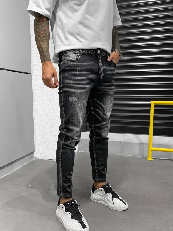 Men's Skinny Jeans - Slim Fit Stretch Jeans, Machine Washable Non-See-Through Jeans for Everyday & Formal Outfits - All-Season Skinny Pants for Men, Versatile Clothing, Trendy Denim