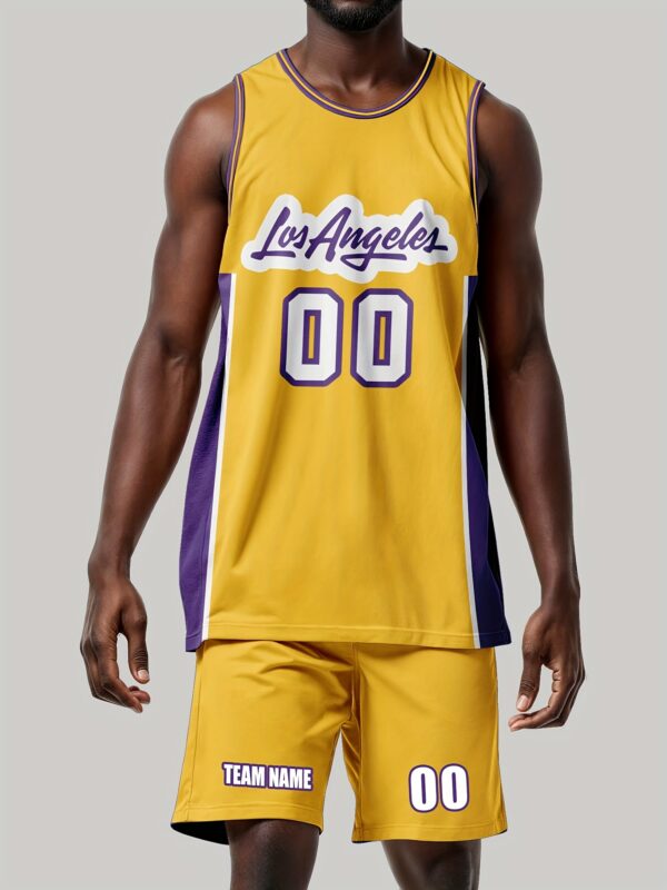 2025 Basketball vest sports suit Men's customized name and number adult jersey new student competition team training sports uniforms comfortable breathable heat dissipation quick-drying perspiration two-piece top and bottom