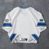 Men'S #66 3D Printed Hockey Jersey - White with Blue Accents, Short Sleeve, Round Neck, Polyester, Casual Sports Shirt, Perfect for Fans and Players, Fan Merchandise | Sporty Casual Shirt | Durable Fabric, Hockey Jersey