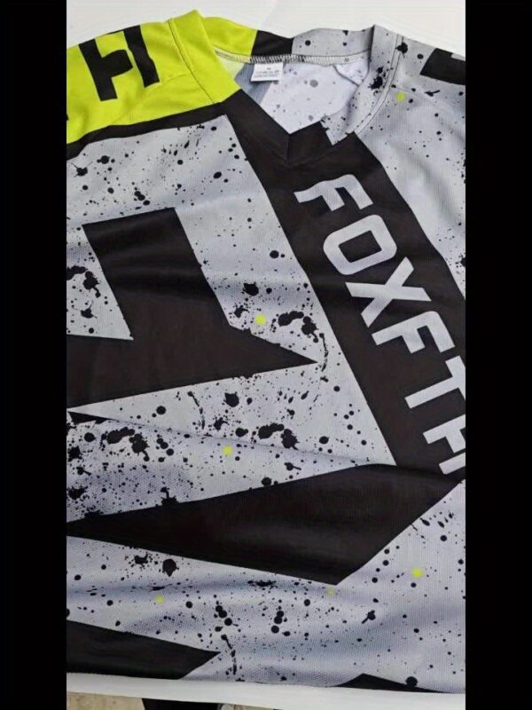 product-ffc1a4a99432e565588c43af895158d260567380.goods_.000001 Men'S High-Performance Motocross Jersey - Breathable, Quick-Dry Cycling Shirt for BMX, MTB, ATV, and Fishing - Pink & Blue Graphic Design, Lightweight & Versatile for All Seasons, Cycling Shir