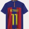 Men's Neymar 11 Barcelona Jersey T-Shirt - Official Soccer Player Design, 100% Polyester Breathable Summer Football Fan Apparel, Authentic Camp Nou Style Casual Sports Top with Printed Number 11 & Crest, Game Day Outfit, Crew Neck Tee, Machine Washable, Lightweight Material, Athletic Wear