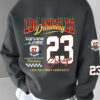 Men'S Los Angeles 23 Basketball Graphic Sweatshirt - "Never Lose" & "Life Becomes Limitless" Motivational Print, Black with Red & White Design, Soft Polyester, Perfect for Casual Wear & Outdoor Sports, Basketball Shirt