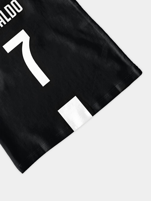 Men's Custom Ronaldo #7 Soccer Jersey-like T-Shirt - Personalized Name Option (Add Your Number, Black/Red/White Accent) - Breathable Athletic Tee for Sports, Casual Outfits - Machine Washable Fan Gear Gift for Cristiano Ronaldo Inspired Players