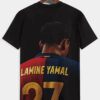 product-open-3579194d55064784997041d36890900b-goods Men'S Lamine Yamal Number 27 Soccer Jersey T-Shirt - 100% Polyester Wrinkle-Resistant Loose Fit Breathable Summer Tee with Vibrant Print, Round Neck Casual & Athletic Wear, Sports Fan Apparel, Sporty Design, Wrinkleresistant Fabric