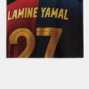 product-open-4af00d8909f242c2b00ecf7e7fc0db28-goods Men'S Lamine Yamal Number 27 Soccer Jersey T-Shirt - 100% Polyester Wrinkle-Resistant Loose Fit Breathable Summer Tee with Vibrant Print, Round Neck Casual & Athletic Wear, Sports Fan Apparel, Sporty Design, Wrinkleresistant Fabric