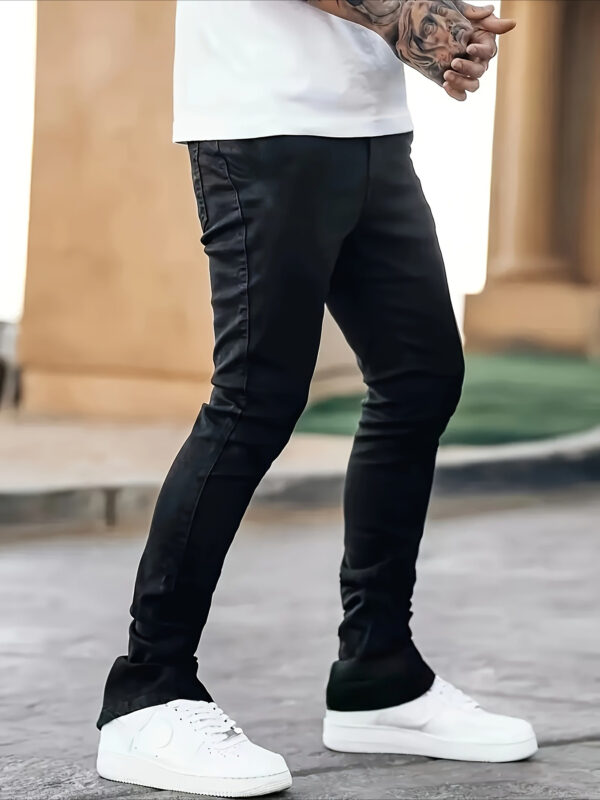 High Quality Fabric Men's Outdoor Casual Slim Jeans Fashion Trend Pants Gifts for Husband at Work Every Day