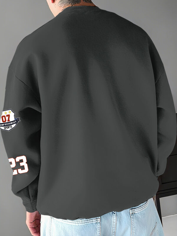 Men'S Los Angeles 23 Basketball Graphic Sweatshirt - "Never Lose" & "Life Becomes Limitless" Motivational Print, Black with Red & White Design, Soft Polyester, Perfect for Casual Wear & Outdoor Sports, Basketball Shirt