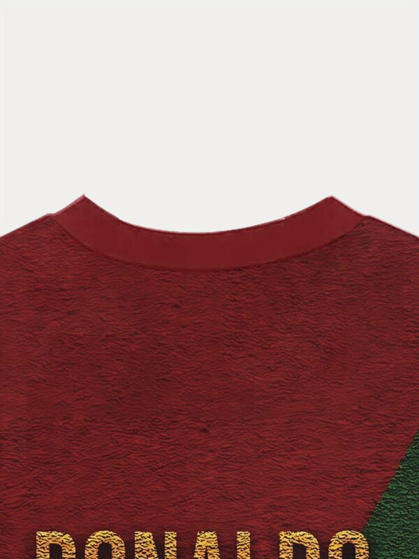 product-open-6bc598d38eee45e09d9e76ade7c7e11c-goods Men's Cristiano Ronaldo CR7 Jersey T-Shirt - Official Soccer Fan Apparel, 100% Polyester, Iconic Number 7 Design with Name Print, Casual Sports Wear for Football Fans & Everyday Use