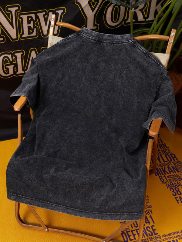 PRIVATHINKER Men's Heavyweight 230GSM Pure Cotton T-Shirt - "Make Money Not Friends" Hustle Graphic Tee, Dark Gray Vintage Washed Streetwear Shirt for Young Adults - Drop Shoulder Summer Top with Money Motif, Relaxed Fit Clothing, Casual Outings Apparel, Digital Print Quality, Urban Style, Retro Design, Breathable Material, Round Neck Tee, Fashion Enthusiasts