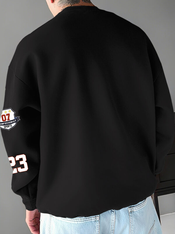 Men'S Los Angeles 23 Basketball Graphic Sweatshirt - "Never Lose" & "Life Becomes Limitless" Motivational Print, Black with Red & White Design, Soft Polyester, Perfect for Casual Wear & Outdoor Sports, Basketball Shirt