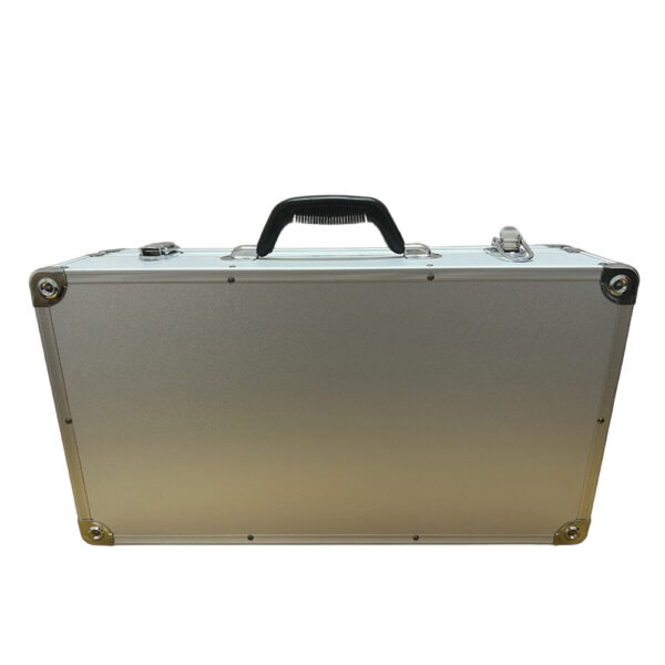 Heavy-Duty Toolbox with Sturdy Aluminum Alloy Frame - Multi-Functional Organizer for Home Maintenance, Document Storage & Hardware Organization, Durable Plastic Construction, Portable Design for Easy Transport, Toolbox for Home, Document Storage Case, Sleek Metallic Finish, Robust Construction