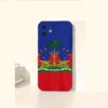 Hot-selling Haitian flag creative pattern, new angel eye mobile phone case, fun, simple and fashionable personality trend for men and women suitable for iPhone mobile phone case