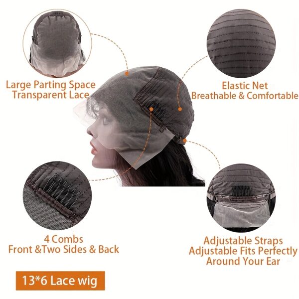 13x4 Reddish Brown Straight Human Hair Wig - Transparent Lace Front, Pre-Plucked, 150% Density, #33 Shade for Women, Elegant Style for All Ethnicities