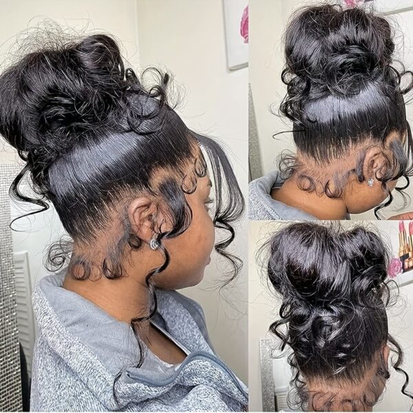 292b4486-9fb9-4ce7-beaf-b2a2f1600c28.jpg 360° Body Wave Lace Front Wig for Women - 180% Density, Pre-Plucked HD Transparent 360° Frontal, 66.04 cm Natural Color Human Hair Wig with Baby Hair, Elegant Style, Beauty Accessory, Beauty Enhancement, Natural Look Hairpiece