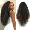 Women's Synthetic Afro Kinky Curly Ponytail Hairpiece with Drawstring Closure - Voluminous Curly Texture, Natural Look for, Daily & Party Hair Extension, Comfortable Pony Tail Hairstyle