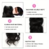 KIMO BEAUTY 4 Bundles Human Hair Extensions Virgin Hair Unprocessed Natural Black/Blonde/Red/Brown Waves (4 Colors Available) - 100% for Women, Clip-In/Ring/Rod/Sew-In, Volume & Length, No Chemicals, Multi-Texture Bundles