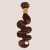 4Body Wave Bundle Chocolate Brown Human Hair Extensions, Dark Brown Double Weft Virgin Hair Weave, 90g Each, for Wome