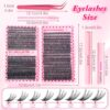 740/200pcs DIY Lash Clusters Eyelash Extension Kit, 2-in-1 Lash Bond, Tweezers, Glue Remover, Lash Brush, 30D+40D+50D 9-16mm Mix Lash Clusters for Beginner DIY At Home And Reusable for Daily Wear & Party & Halloween & Christmas