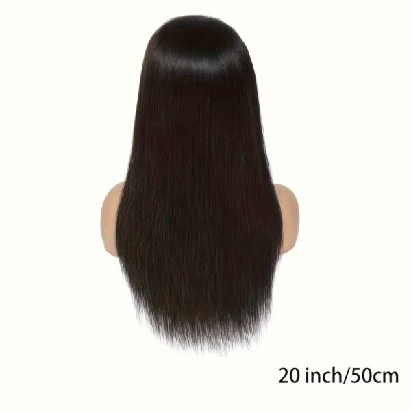 Women'S Brazilian Straight Human Hair Wig - Natural Black, Density, Pre-Plucked Frontal Hairline, HD Lace Front (13x4), Ultra-Thin Hairline, No Bulk, Everyday & Special Events, Real Remy Human Hair Wig for Natural Look & Fullness, Versatile Hairpiece, Sle