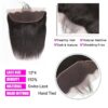 Women's Natural Look Lace Closure Frontal - 13x4 Transparent Lace with Virgin Remy Human Hair, Pre-Plucked with Baby Hair, Lightweight & Breathable for Seamless Hairstyles - Natural Black Human Hair Extensions for Everyday & Special Events, Protective Hai