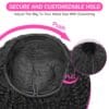 92f5bb1e-6d45-40c0-a4f2-03689ee495e9.jpg 180% Density Kinky Straight Human Hair Wig with Adjustable Drawstring 3-in-1 Half Wig, Rose Net Cap & Natural Hairline - Machine-Made for Women, All Ethnicities